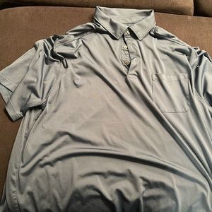 Men’s Roundtree & Yorke Performance Short-Sleeve Stripe Polo Shirt